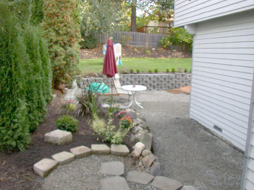 Lower level fireplace